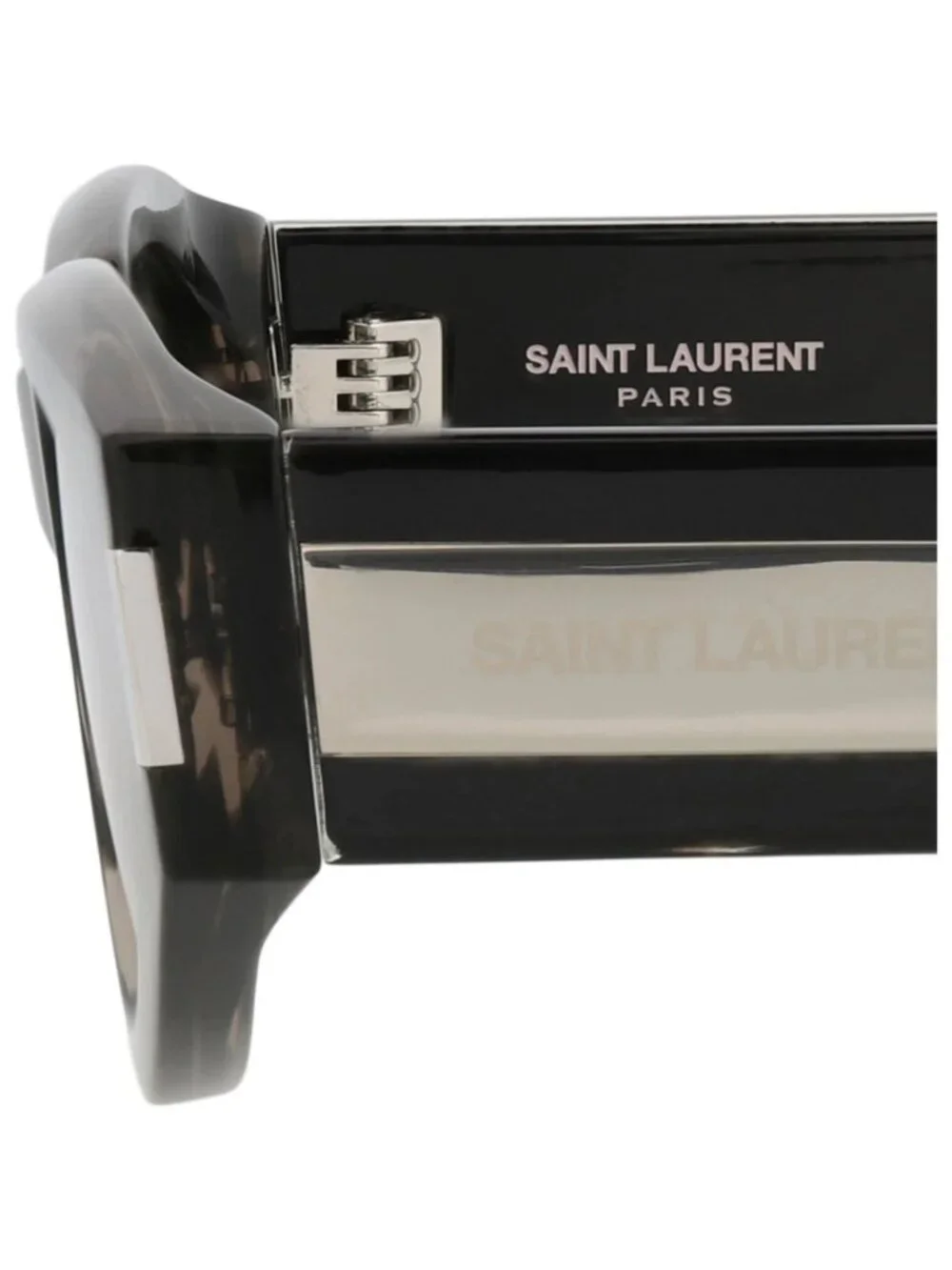 New Saint Laurent Women's Sunglasses Round Oval Recycled Acetate Frame Havana